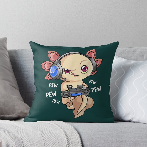 Item preview, Gamesolotl Gamer Axolotl Fish Playing Video Game designed and sold by RavenApparell.