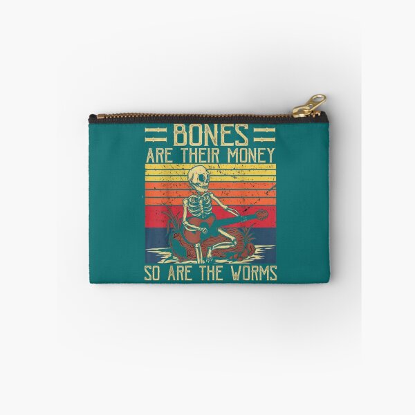 Item preview, Bones Are Their Money  Skeleton Playing Guitar Retro Vintage designed and sold by RamirezLesley.