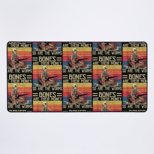 Item preview, Bones Are Their Money  Skeleton Playing Guitar Retro Vintage designed and sold by RamirezLesley.