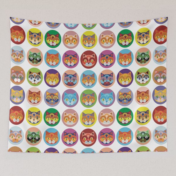 Item preview, Cute cats cat pattern designed and sold by ArtfulGiftShop.
