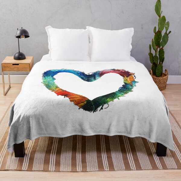 Item preview, Bright Colorful Heart Art - Showing Love designed and sold by Sharon Cummings Art.