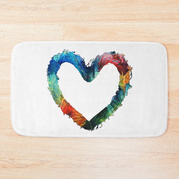 Item preview, Bright Colorful Heart Art - Showing Love designed and sold by Sharon Cummings Art.