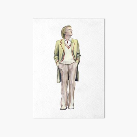 The 5th Dr Who: Peter Davison Art Board Print