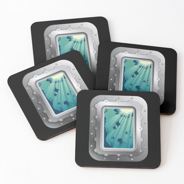Item preview,  Ship, submarine,  fish, Porthole, ocean.  designed and sold by 13thstreet.