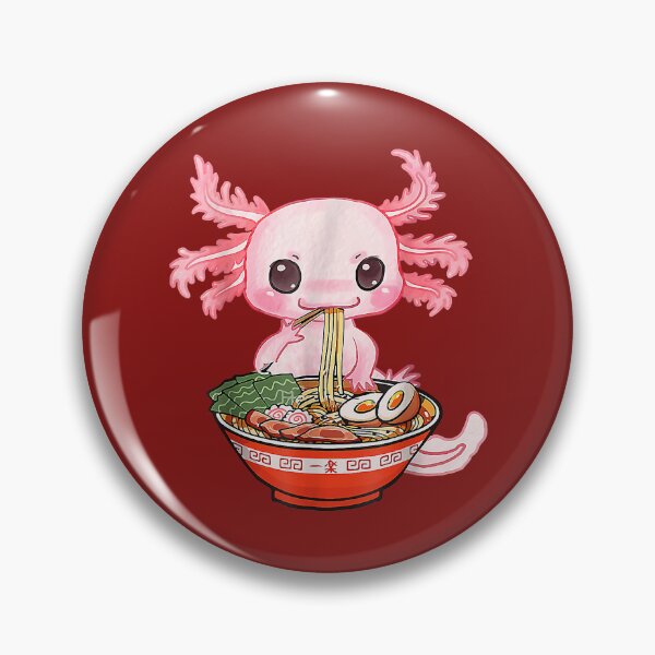 Item preview, Kawaii Axolotl Eating Ramen Noodles Anime Gift Girls Teens  designed and sold by RavenApparell.