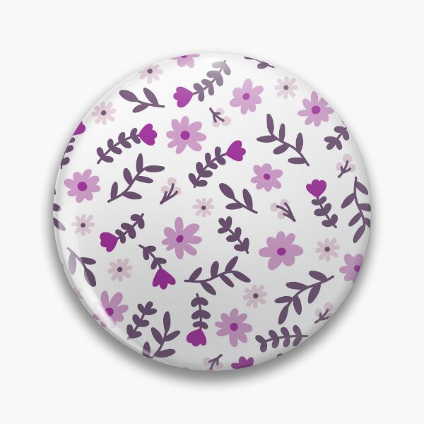 Item preview, Purple Flower Pattern (purple/white) designed and sold by Design Minds Boutique.