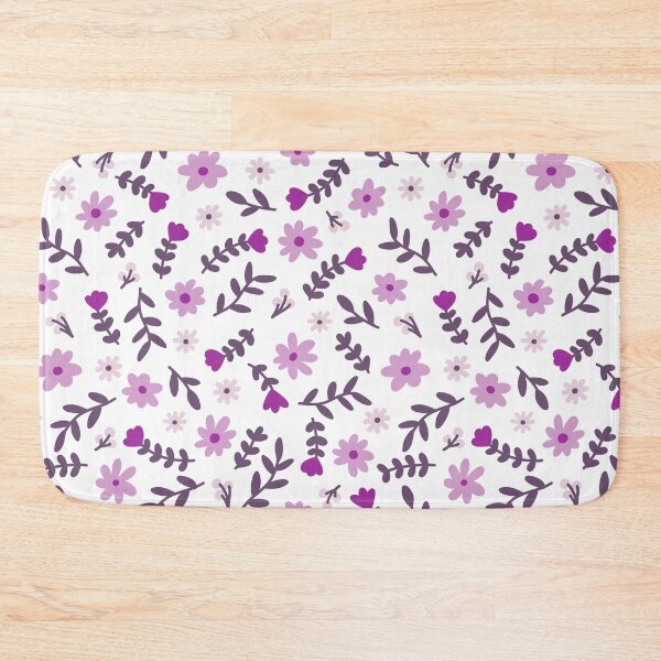 Item preview, Purple Flower Pattern (purple/white) designed and sold by Design Minds Boutique.