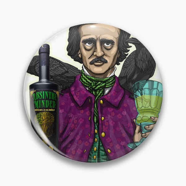 Item preview, Edgar Allan Poe Absinthe Minded Logo designed and sold by Ordovich.