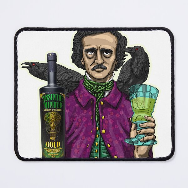 Item preview, Edgar Allan Poe Absinthe Minded Logo designed and sold by Ordovich.