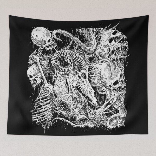 Item preview, Death Metal Skeleton Mass organic mixed horrific figure designed and sold by DRK7DSGN.