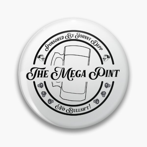 Item preview, A Mega Pint - Johnny Depp Sticker designed and sold by murphyhusker.
