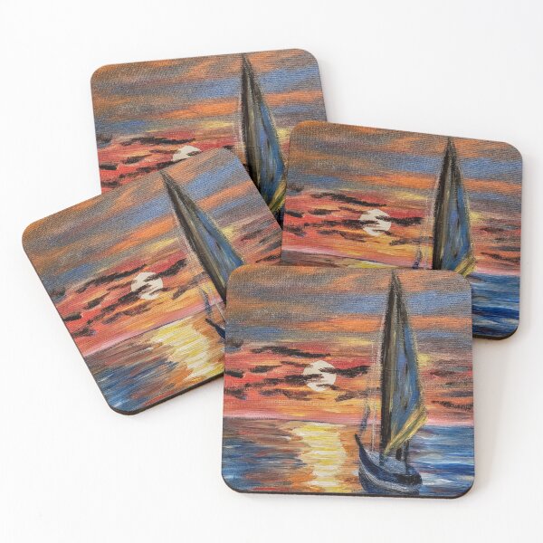 Item preview,  sailing at sunset . designed and sold by kkartwork.