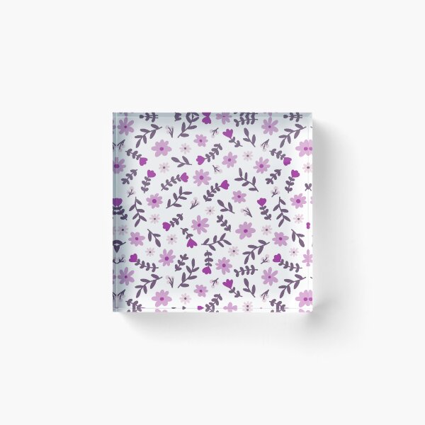 Item preview, Purple Flower Pattern (purple/white) designed and sold by Design Minds Boutique.