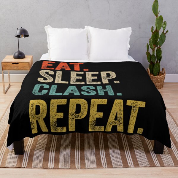 Item preview, Clash Of Clans T-ShirtEat sleep clash repeat retro vintage designed and sold by MatthusDeligt.