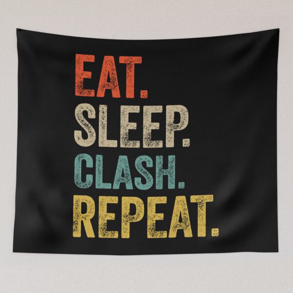 Item preview, Clash Of Clans T-ShirtEat sleep clash repeat retro vintage designed and sold by MatthusDeligt.