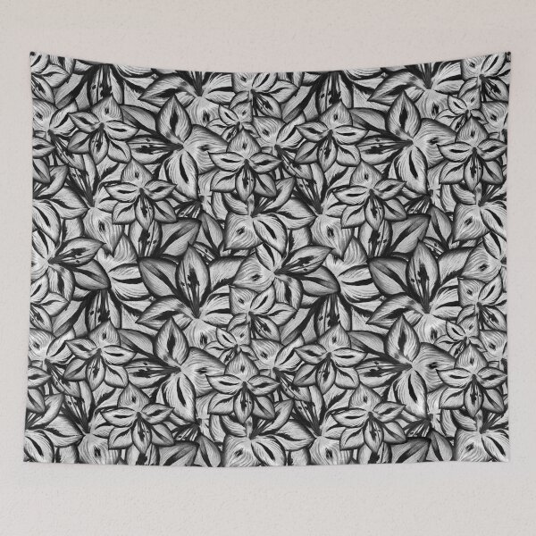 Item preview, Amaryllis decorative exotic flowers seamless pattern designed and sold by AleFairyland.