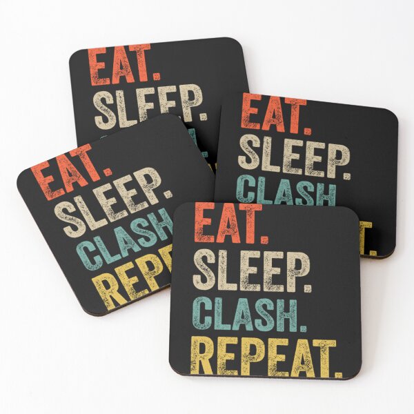 Item preview, Clash Of Clans T-ShirtEat sleep clash repeat retro vintage designed and sold by MatthusDeligt.