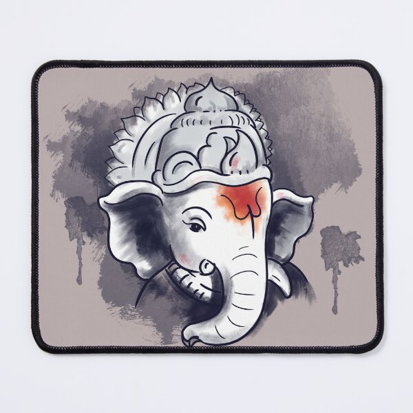 Item preview, Lord Ganesh Ganpati Vinayaka Hindu God Watercolor designed and sold by tanabe.