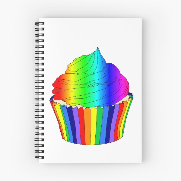Item preview, Bright Rainbow Ombre Cupcake designed and sold by Deborah Camp.