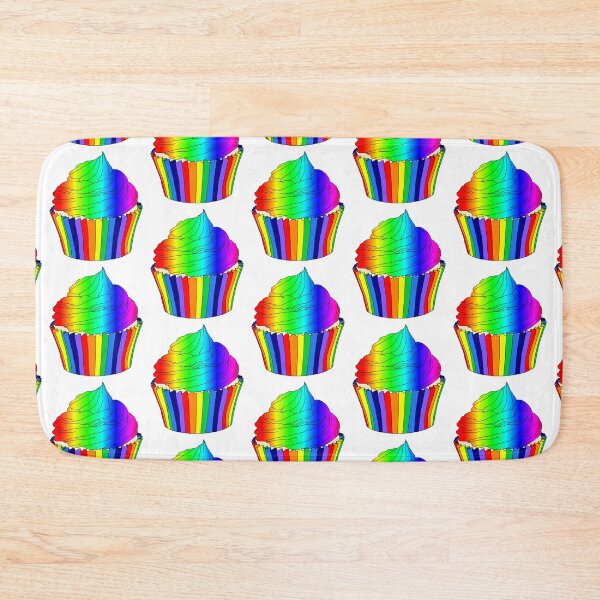 Item preview, Bright Rainbow Ombre Cupcake designed and sold by Deborah Camp.