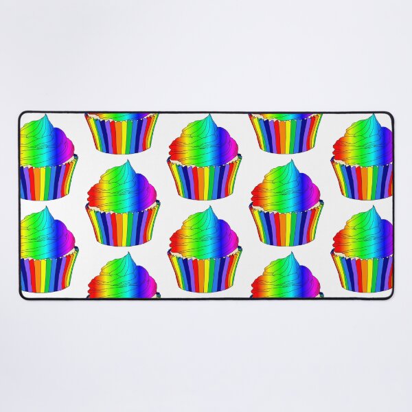 Item preview, Bright Rainbow Ombre Cupcake designed and sold by Deborah Camp.