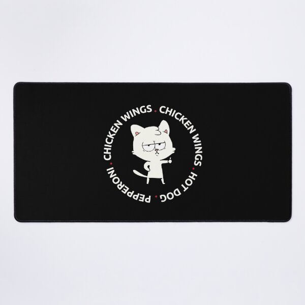Item preview, Hungry Funny Cat - Chicken Wings Chicken, Wings, Hot Dog , Pepperoni designed and sold by CircaModern.