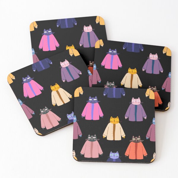 Item preview, Cats in coats designed and sold by myabstractmind.