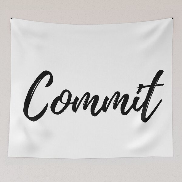 Item preview, Commit - Motivational Affirmation Word designed and sold by ActionFocus.