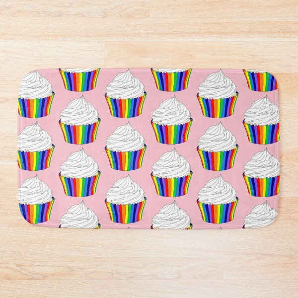 Item preview, Rainbow Cupcake with Vanilla Icing  designed and sold by Deborah Camp.