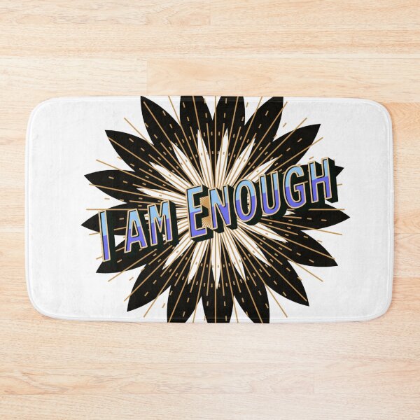Item preview, I am Enough - Motivational Mantra - self love designed and sold by ActionFocus.