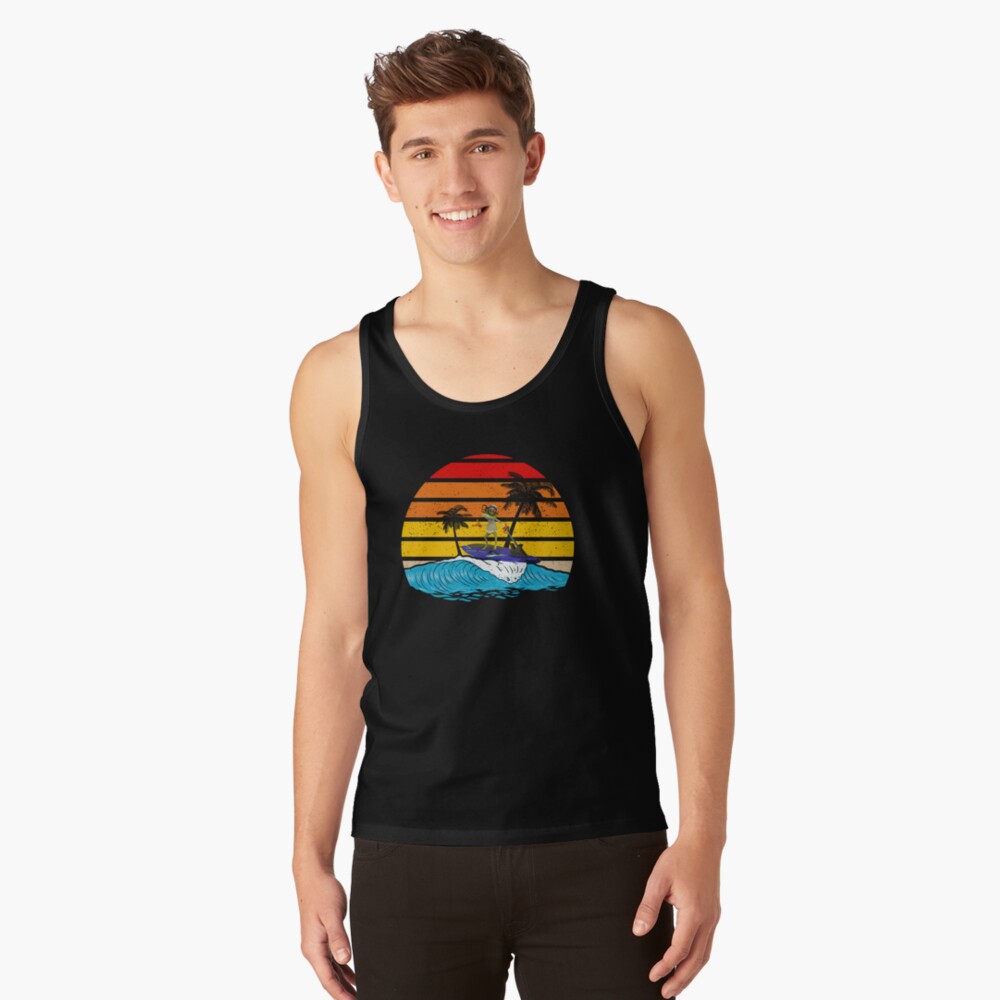 Discover Frog At The Beach  Tank Top