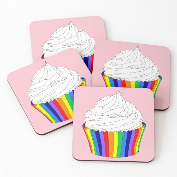 Item preview, Rainbow Cupcake with Vanilla Icing  designed and sold by Deborah Camp.