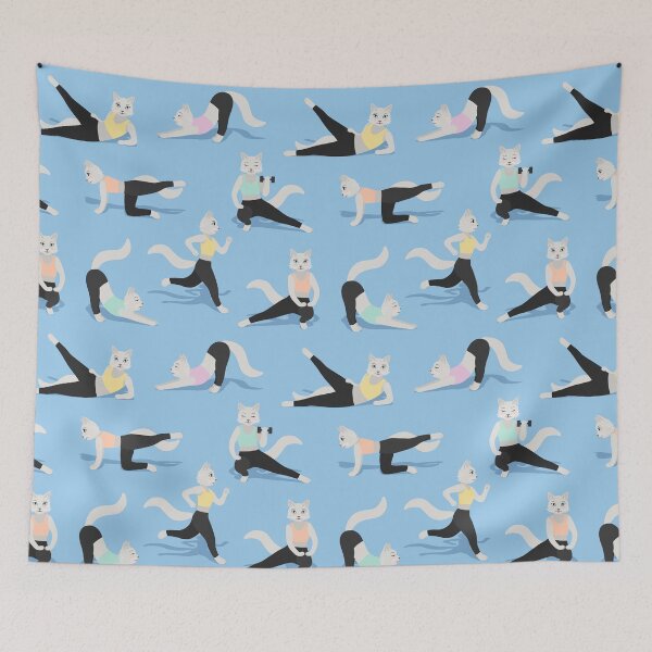 Item preview, Fitness Cats Colorful designed and sold by nadyanadya.