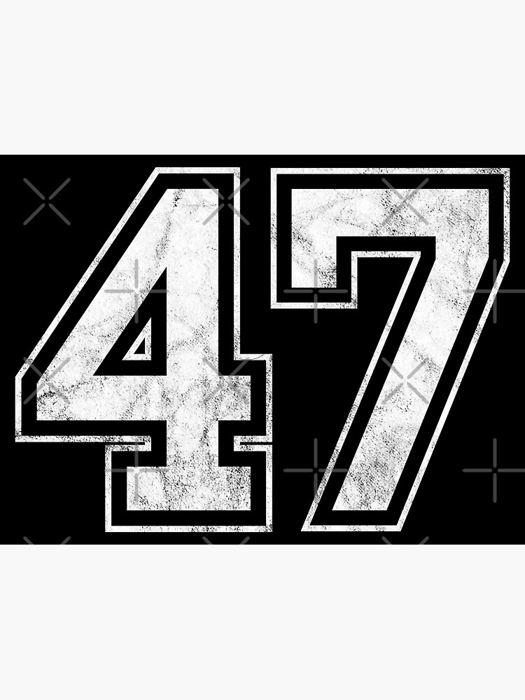 "Number 47" Poster for Sale by PaulSDesign Redbubble