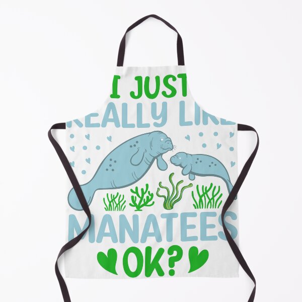 Item preview, I Just Really Like Manatees Ok Funny Sea Cows Sirenia Lover designed and sold by CreativeVez.