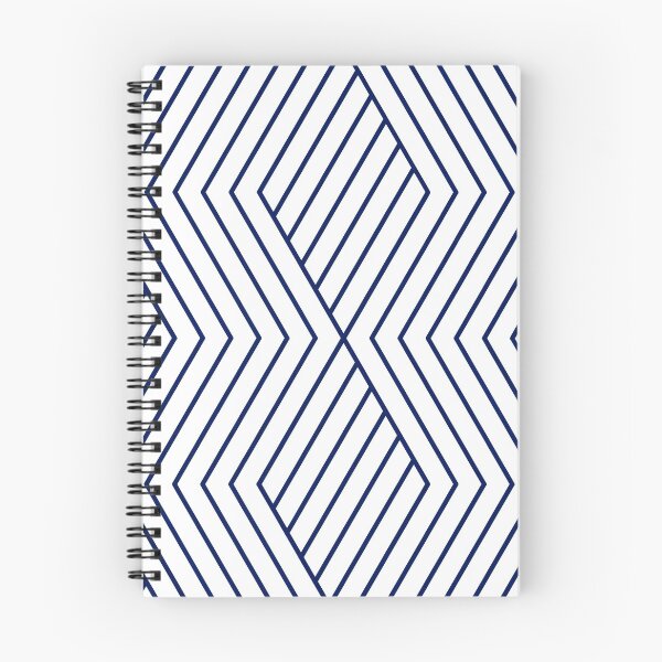Item preview, Lineas Geométricas Artdeco Azul y Blanco designed and sold by GeoFormsArt.