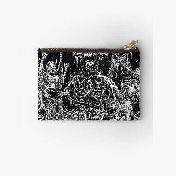 Item preview, Death Evil Demon in Hell Skeleton Alive Inferno black white designed and sold by DRK7DSGN.