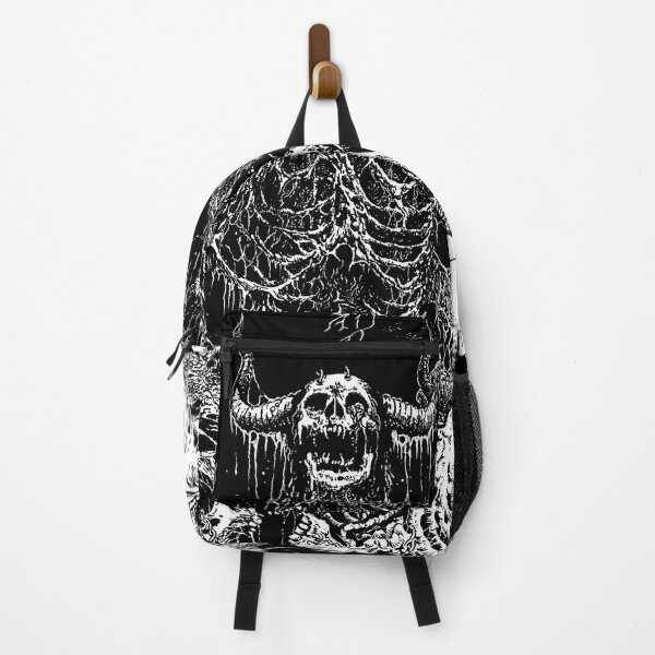 Item preview, Death Evil Demon in Hell Skeleton Alive Inferno black white designed and sold by DRK7DSGN.