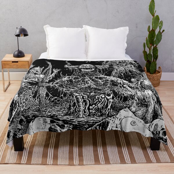 Item preview, Death Evil Demon in Hell Skeleton Alive Inferno black white designed and sold by DRK7DSGN.