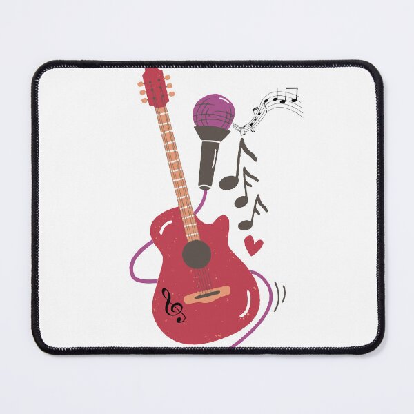 Item preview, Musical red guitar with mic designed and sold by Swativispute23.