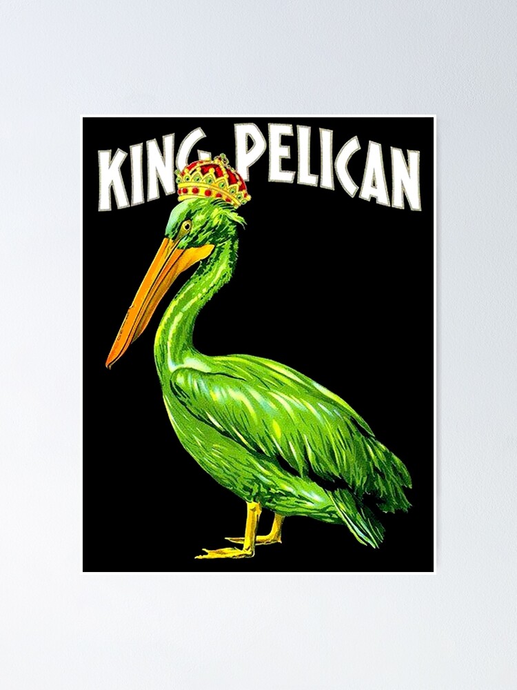 KING PELICAN: Vintage Lettuce Advertising Print | Poster