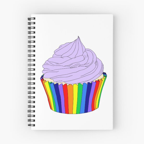 Item preview, Rainbow Cupcake with Lavender Icing  designed and sold by Deborah Camp.