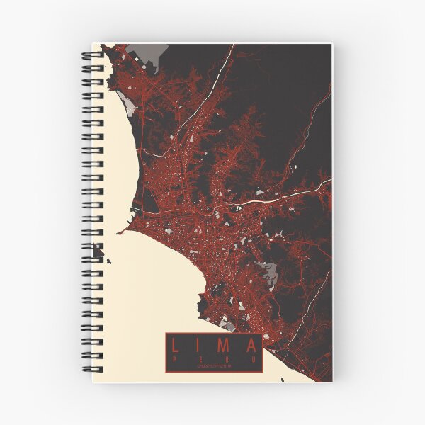 Item preview, Lima City Map of Peru - Vector designed and sold by deMAP.