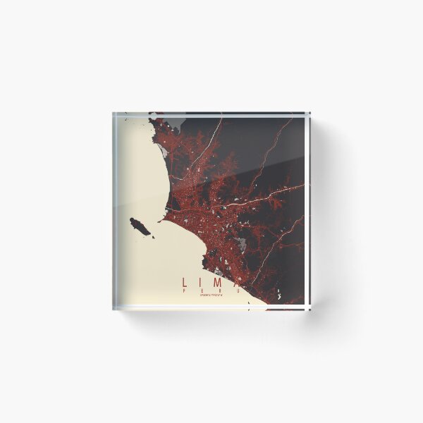 Item preview, Lima City Map of Peru - Vector designed and sold by deMAP.