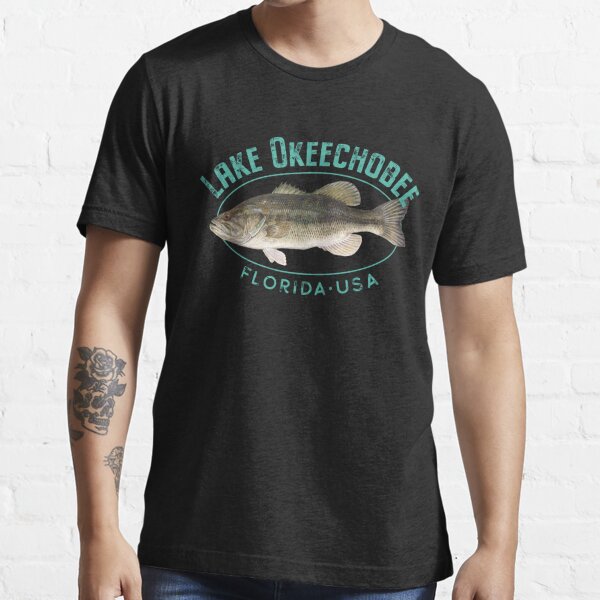 Lake Okeechobee Florida Largemouth Bass Design Essential T-Shirt for Sale  by Futurebeachbum