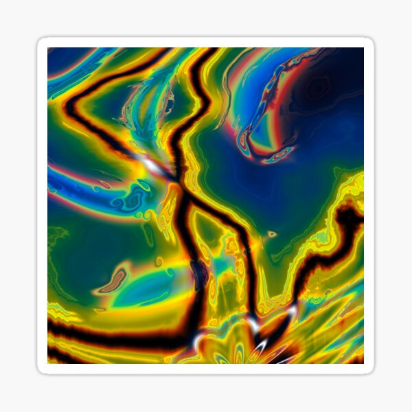 Iridescent Stars 5 Sticker