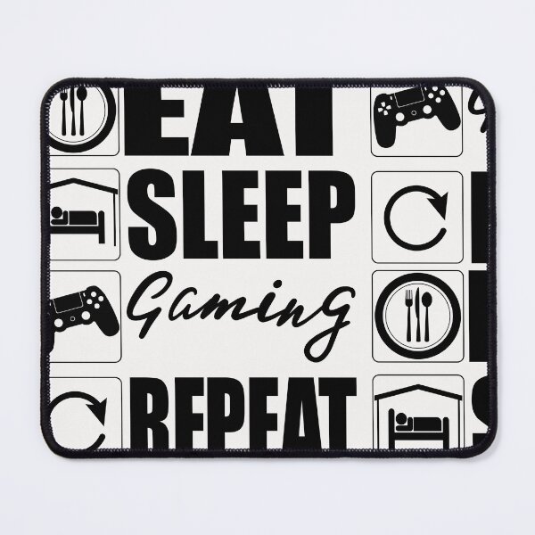 Item preview, Eat sleep gaming repeat designed and sold by designer-02.