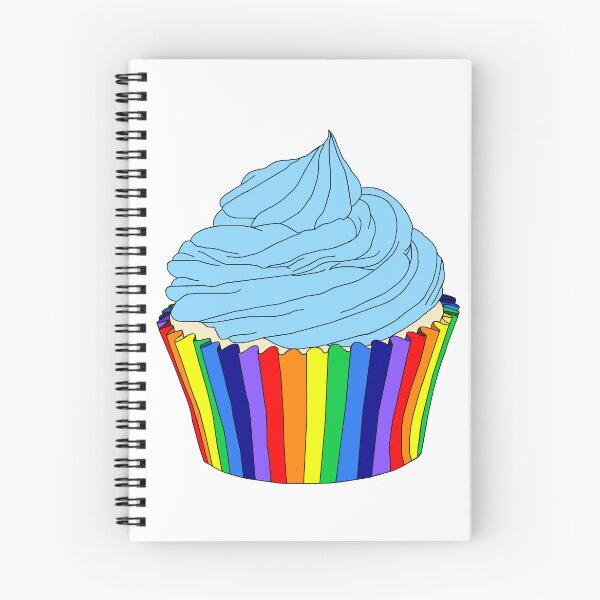Item preview, Rainbow Cupcake with Blue Icing  designed and sold by Deborah Camp.