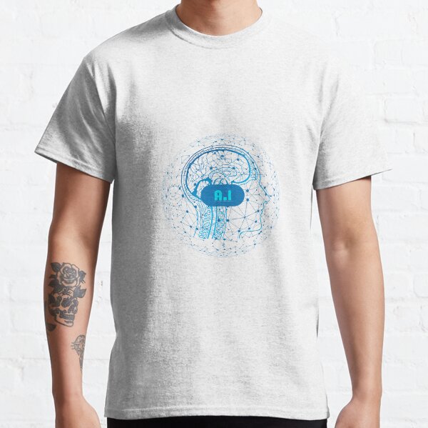 Item preview, Artificial Intelligence Classic T-Shirt Design designed and sold by Kavinda gunarathna.