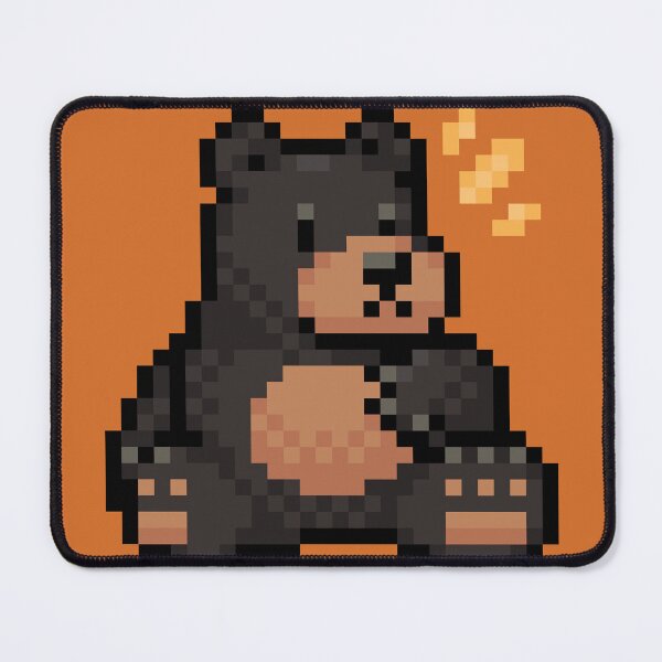 Item preview, Surprised Pixel Bear designed and sold by FlorenceDBadge.